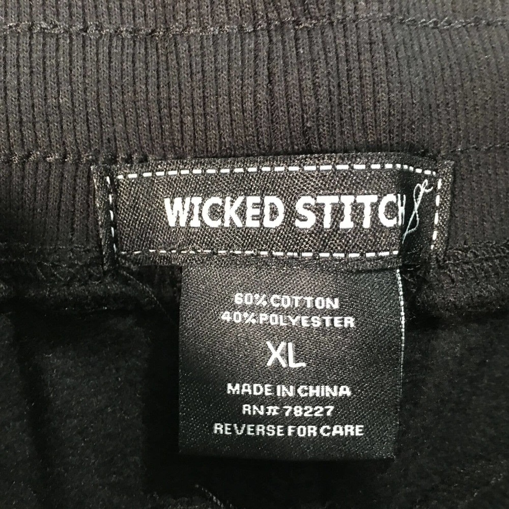 Men's Wicked Stitch Pull-On Jogger Sweat Pant, Size XL - Black - Picture 5 of 9